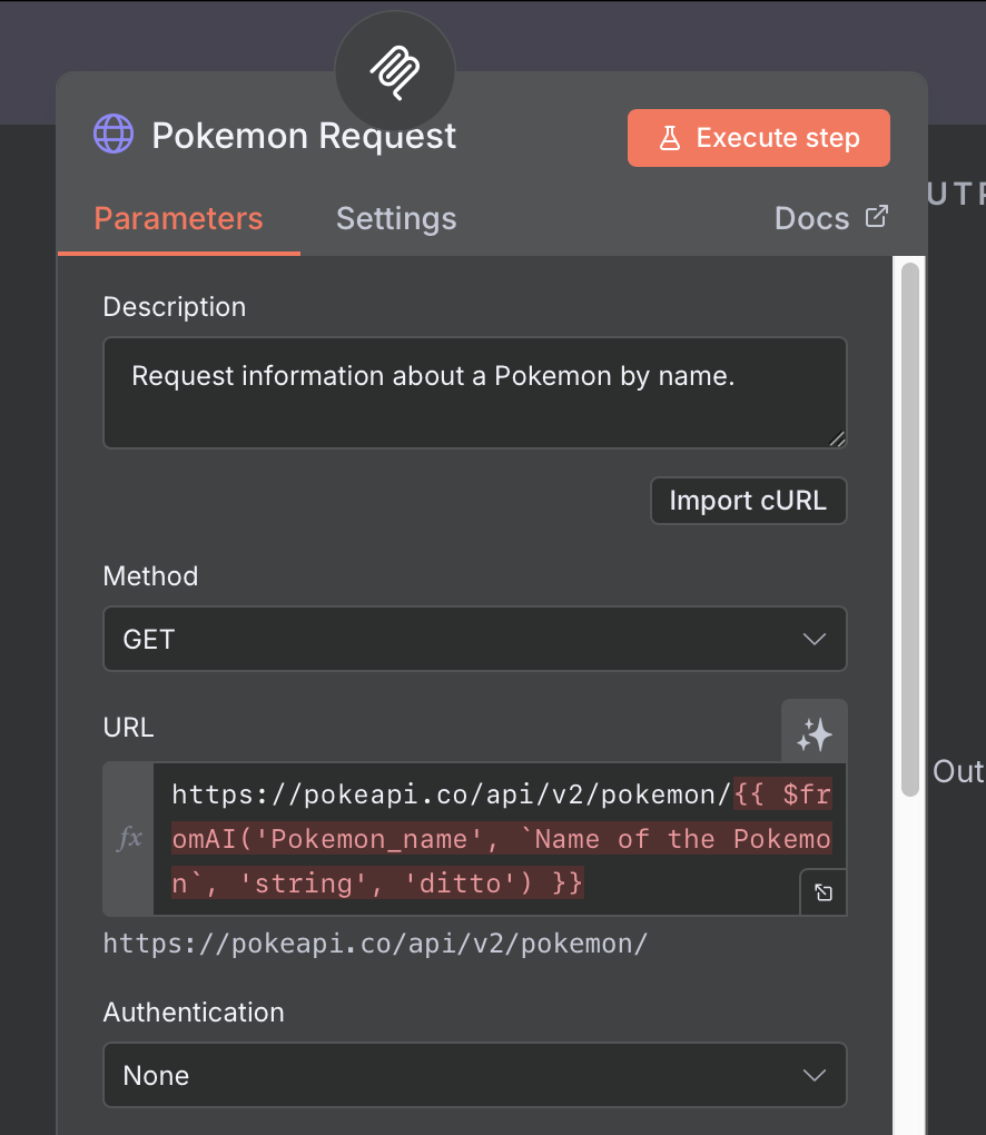 Pokemon Request node